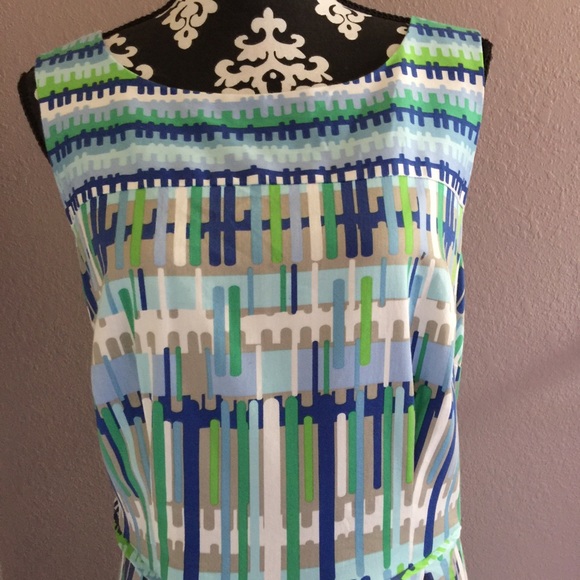 SOLD Dress Barn Fit & Flare Pleated Dress Size 14 - Picture 2 of 8